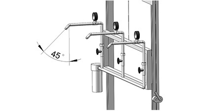 45 Spray-Köpfe der ° Wasserprobe UL-Regen-Prüfeinrichtungs-4